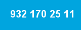 932 170 25 11